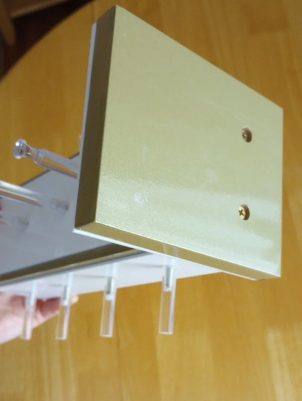 Gold & White Eyeglasses Organizer Tower